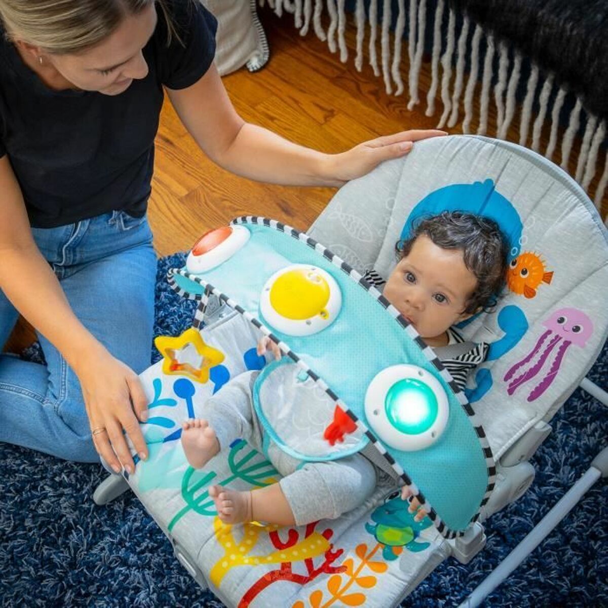 Гамак для младенца Baby Einstein Ocean Explorers Kick to It Opus Musical